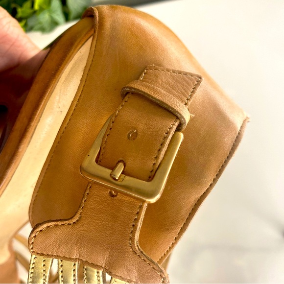 Worn once, gold Cole Haan sandals, perfect for summer events - Picture 3 of 5